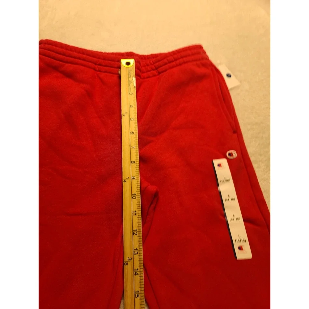 Champion Boys Signature Fleece Jogger Lychee Red Large 14/16 Elastic Waist NWT